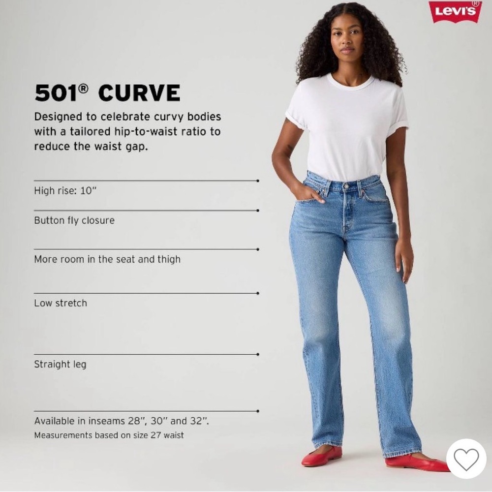 Levi's Women's Curve 501Jeans